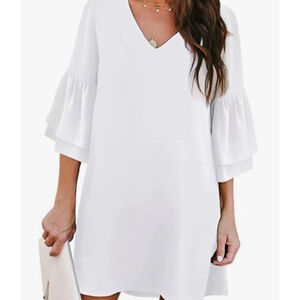 NWT Women's Belongsci Dress Size XS White